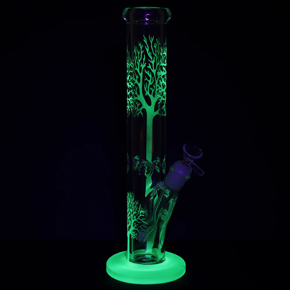 Forest Aglow Straight Tube Bong - Image 3