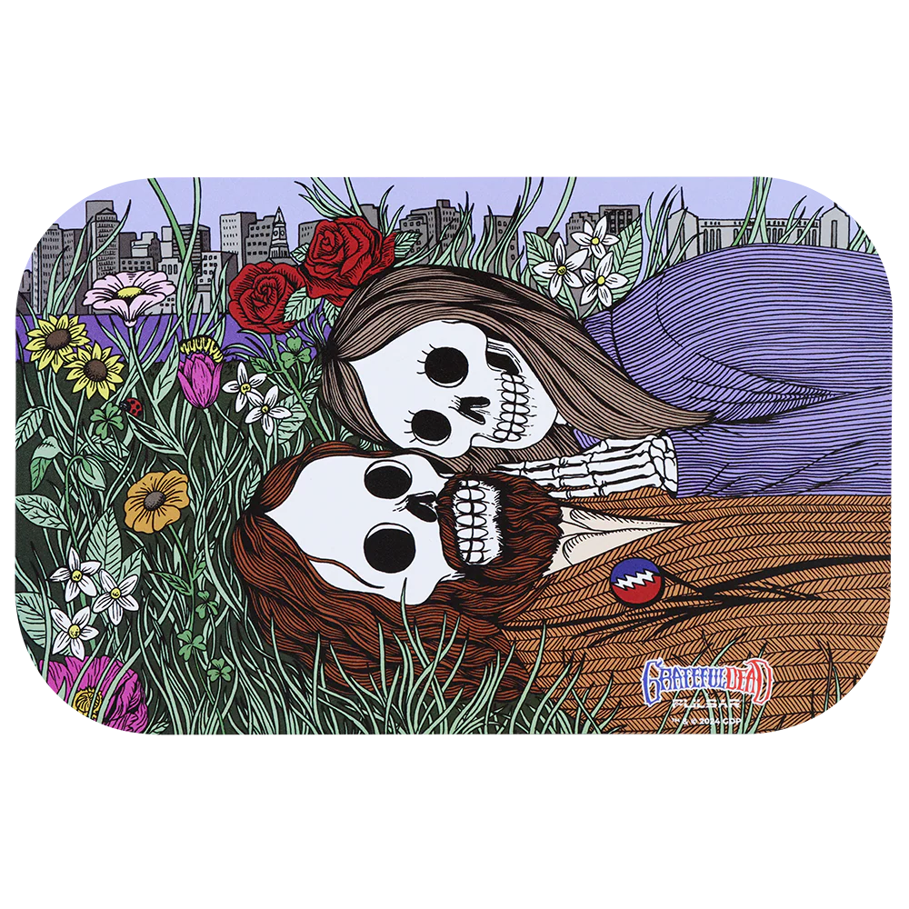 Grateful Dead x Pulsar Metal Rolling Tray & Lid | Flower Couple - Image 3