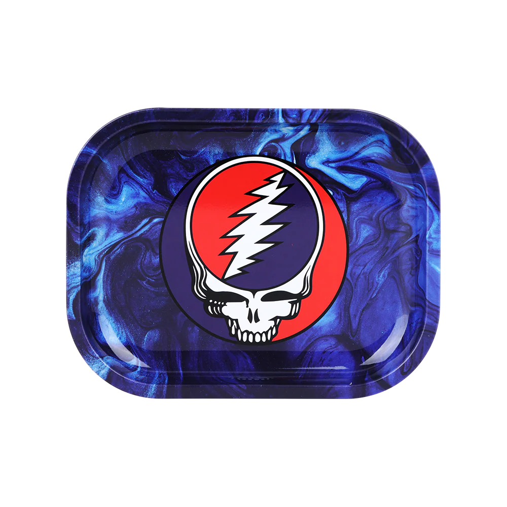 Grateful Dead x Pulsar Mini Metal Rolling Tray & Lid | Steal Your Face - Image 2