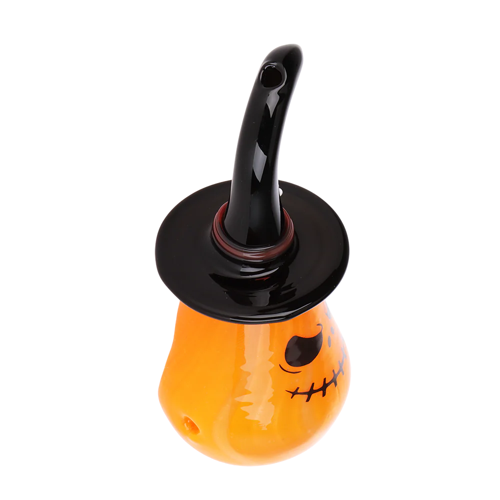 Pumpkin Witch Hand Pipe - Image 3