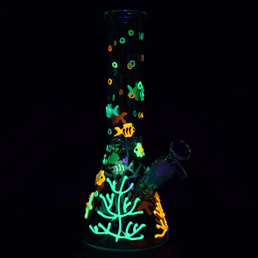 SeshGear Coral Reefer Glow Beaker Bong - Image 3