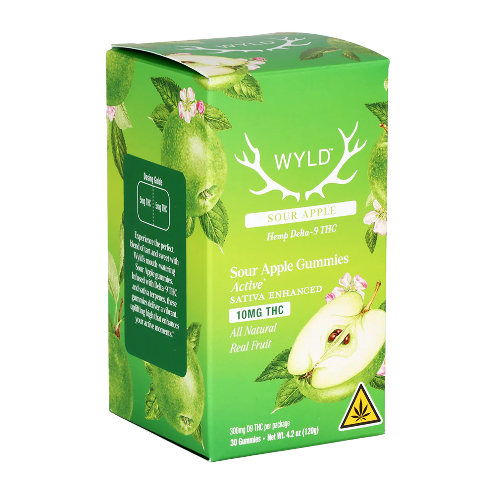 WYLD D9 Gummies | Sour Apple - Image 3